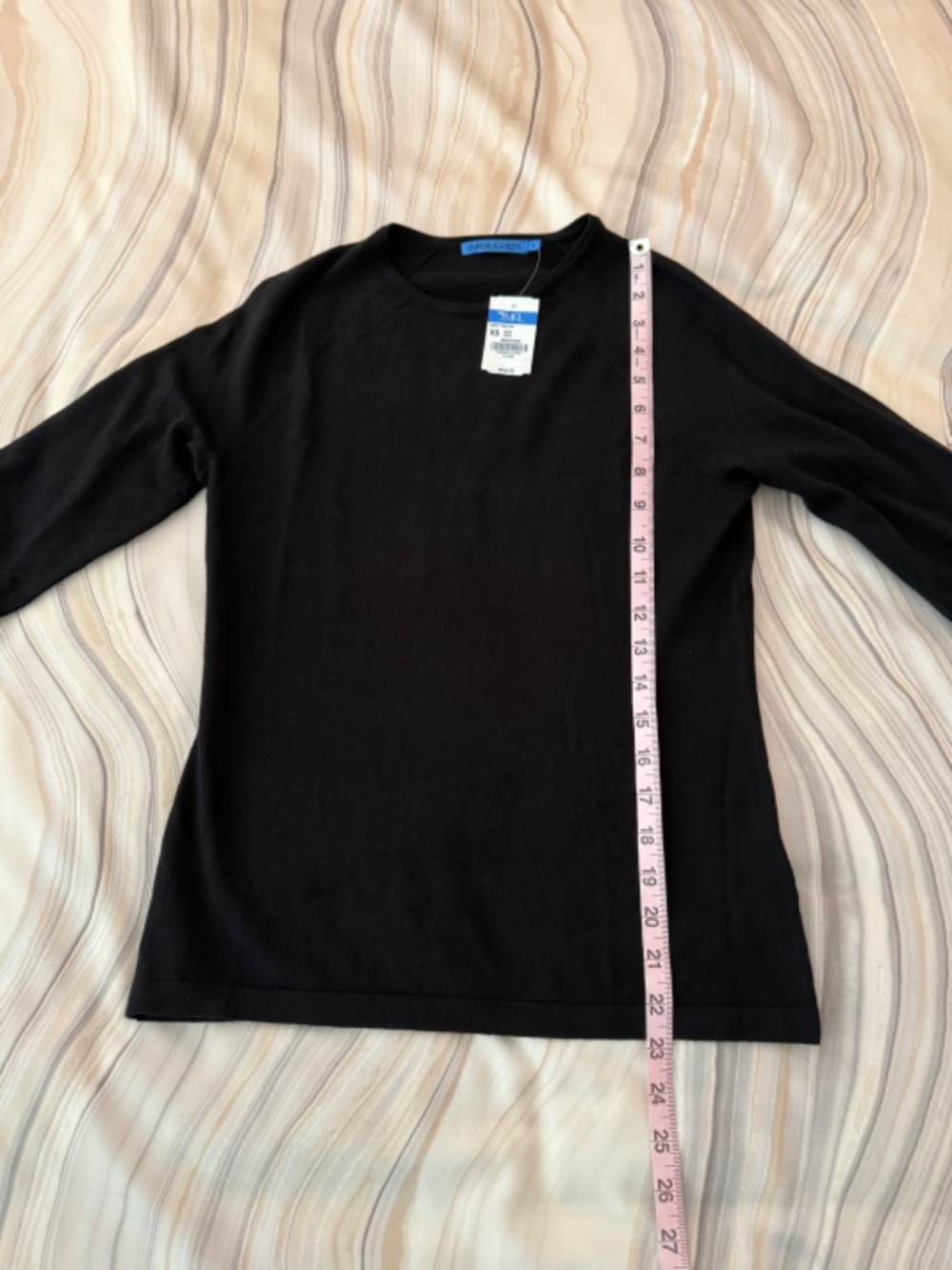NEW! J. McLaughlin Jamey Sweater Crewneck Long Sleeves Button Details Black XS - Picture 13 of 14